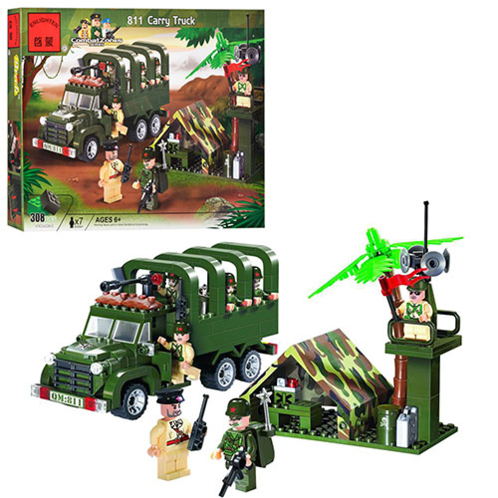Конструктор Brick Военная машина, 308 деталей (811)