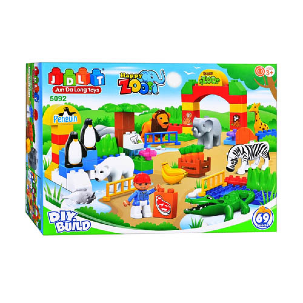 Конструктор JDLT Зоопарк, 68 деталей (5092)