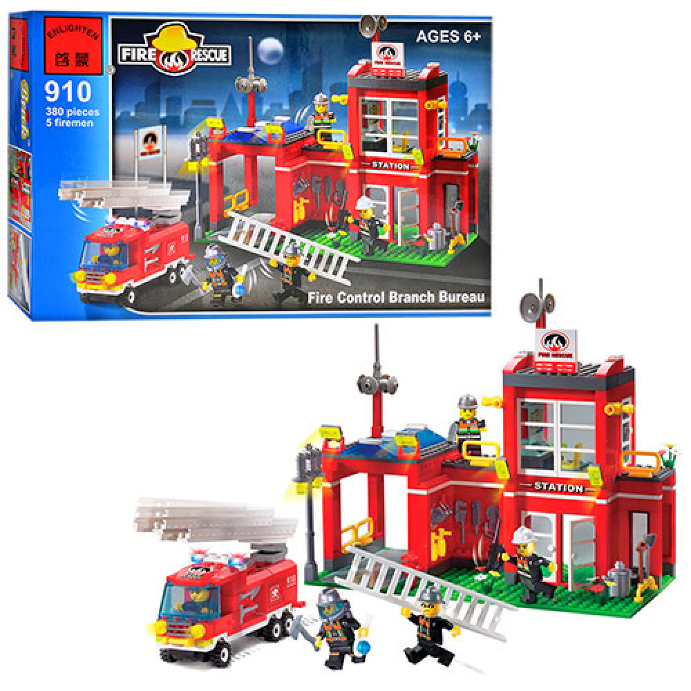 Конструктор Brick Пожарная тревога, 380 деталей (910)