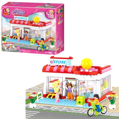 Конструктор Sluban Розовая мечта, магазин, 289 деталей (M38-B0529)