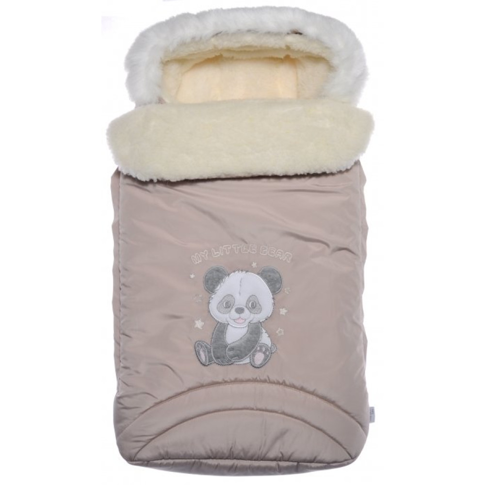 Конверт на овчині Garden Baby Пухнастий дружок, р. 62, бежевий (104008-36/34)