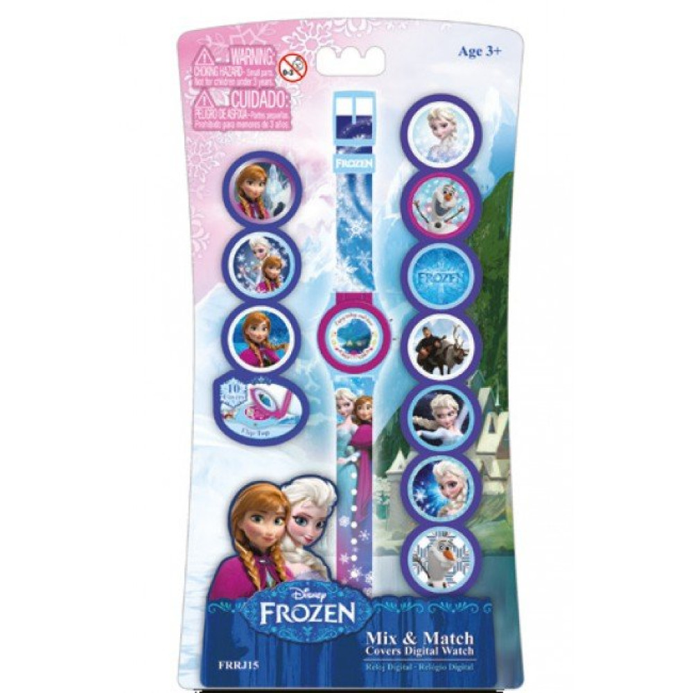 Часы Холодное сердце с набором сменных панелей (Frozen FRRJ15)