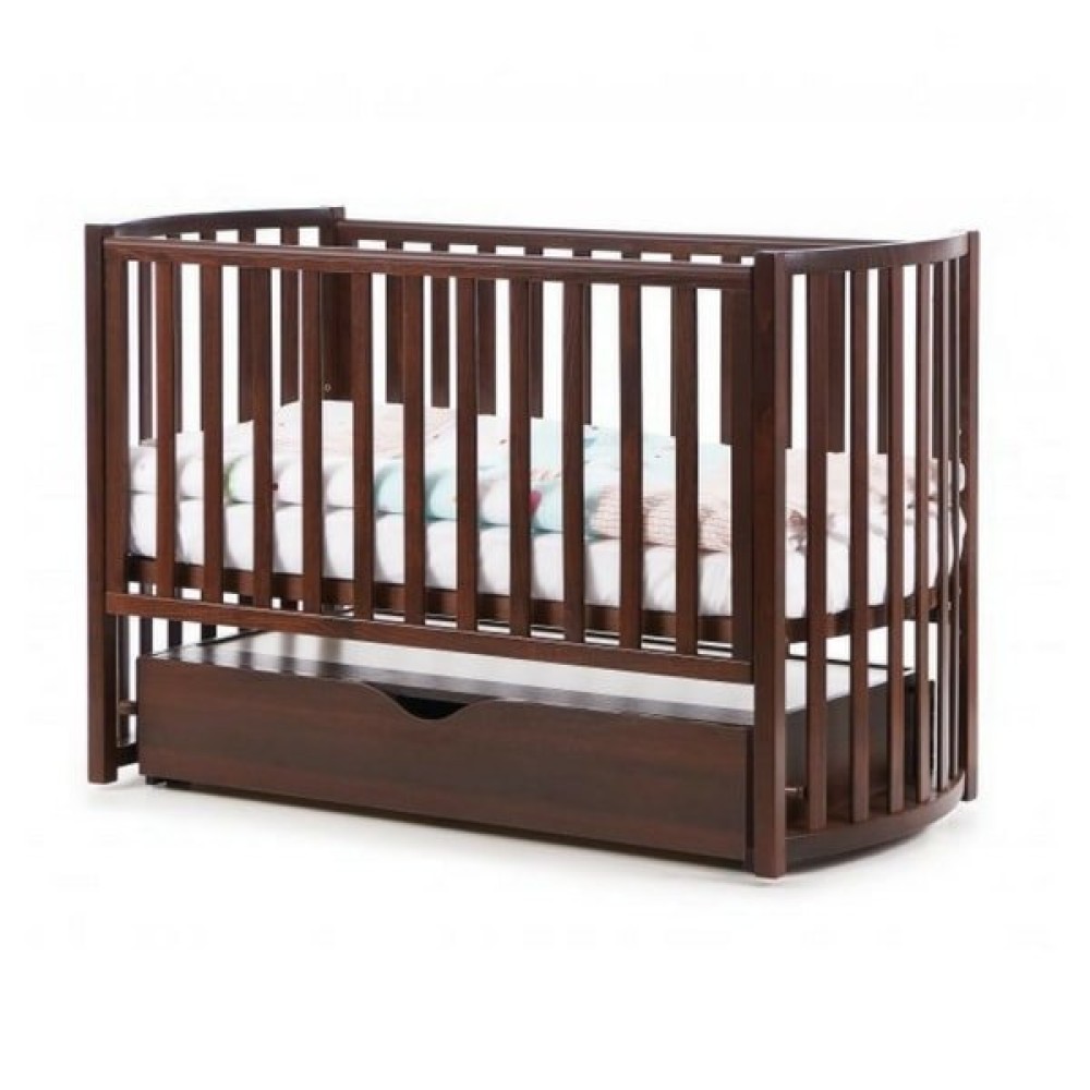 Veres Sonya LD14 | Верес Соня ЛД14 - кроватка с ящиком • Walnut | Ореховый