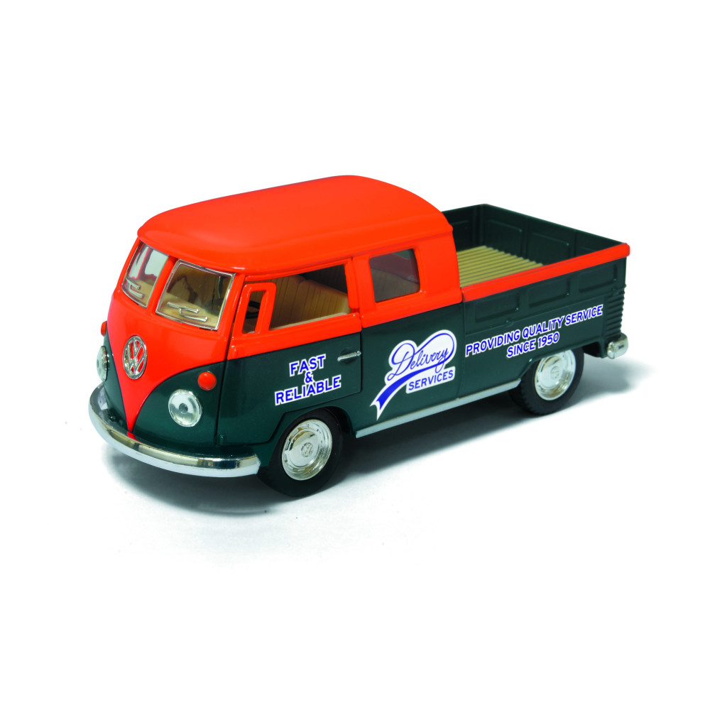 Машинка Kinsmart 1963 Volkswagen Bus Double Cab Pickup Delivery (KT5396W)