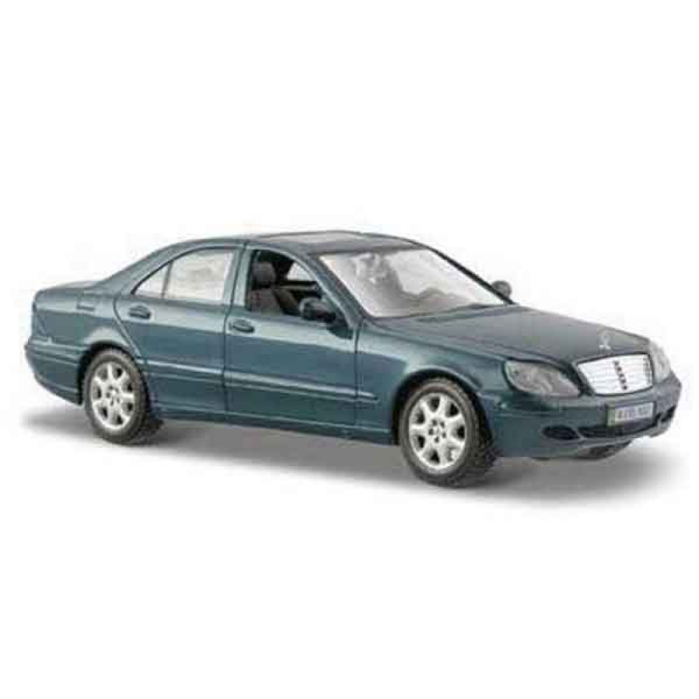 Машинка Maisto Mercedes-Benz S-Class 2002 1:24 (серо-синий 10212)