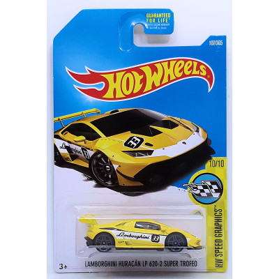 Базовая машинка Hot Wheels Lamborghini Huracan LP 620-2 Super Trofeo DTX66 (Хот Вилс 5785)