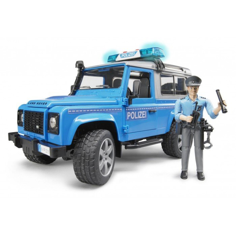 Джип Bruder Полиция Land Rover Defender (02597)