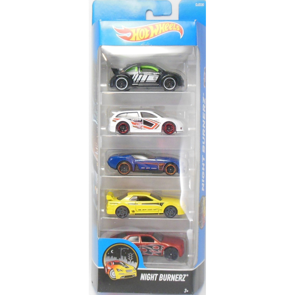 Набор из 5-и машинок Hot Wheels Night Burnerz 5-Pack DJD30 (Хот Вилс 1806)