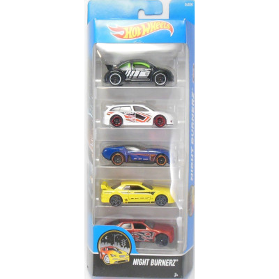 Набор из 5-и машинок Hot Wheels Night Burnerz 5-Pack DJD30 (Хот Вилс 1806)