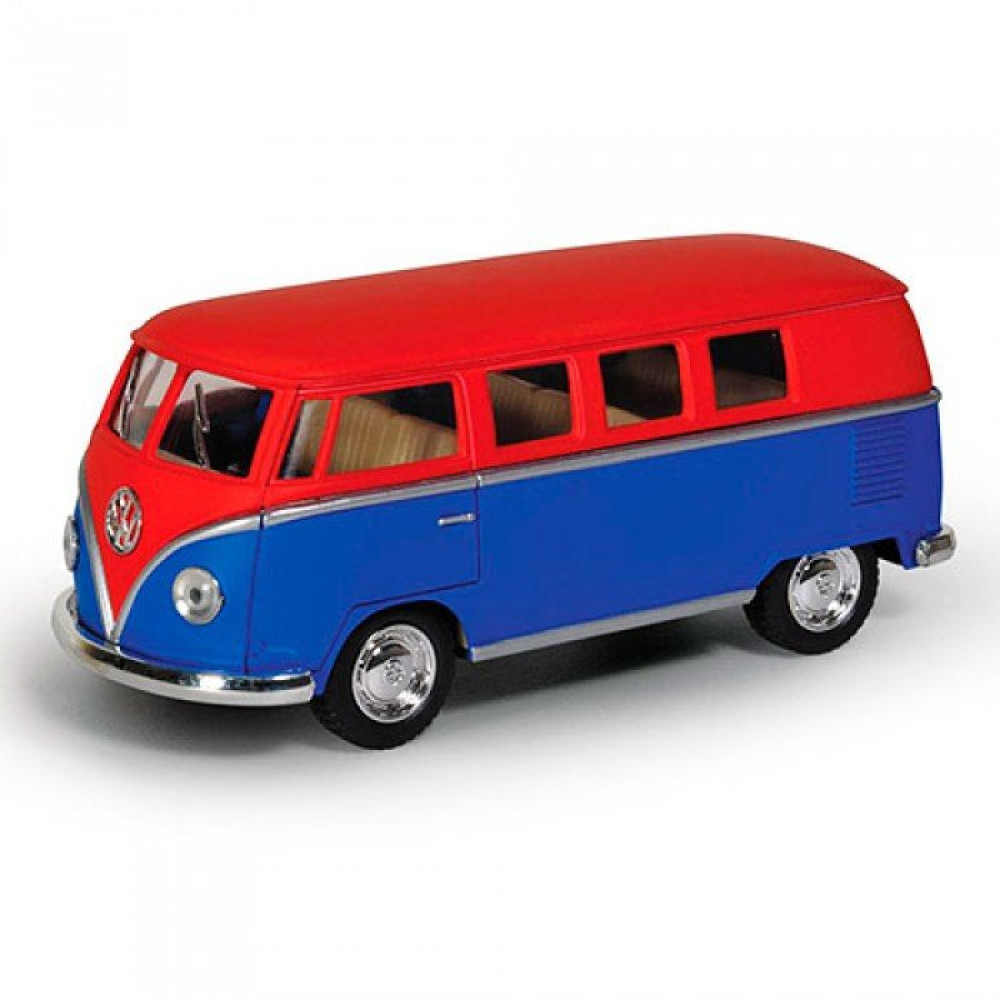 Машинка Kinsmart 1962 Volkswagen Classical Bus Colour (KT5060WM)