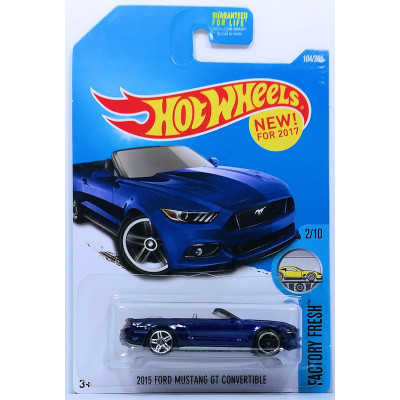 Базовая машинка Hot Wheels 2015 Ford Mustang GT Convertible DVB42 (Хот Вилс 5785) Базовая машинка Hot Wheels 2015 Ford Mustang GT Convertible DVB42 (Хот Вилс 5785)