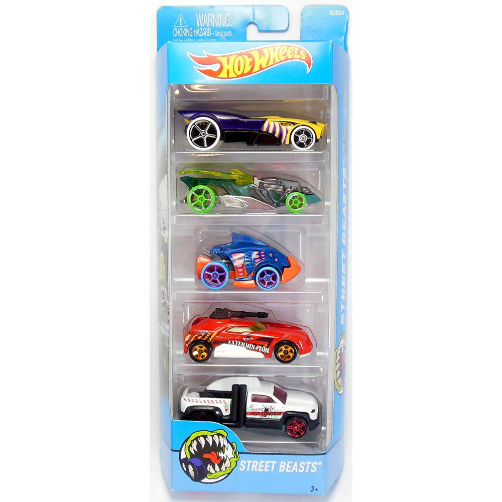 Набор из 5-и машинок Hot Wheels Street Beasts 5-Pack DJD24 (Хот Вилс 1806)