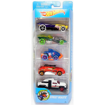 Набор из 5-и машинок Hot Wheels Street Beasts 5-Pack DJD24 (Хот Вилс 1806)