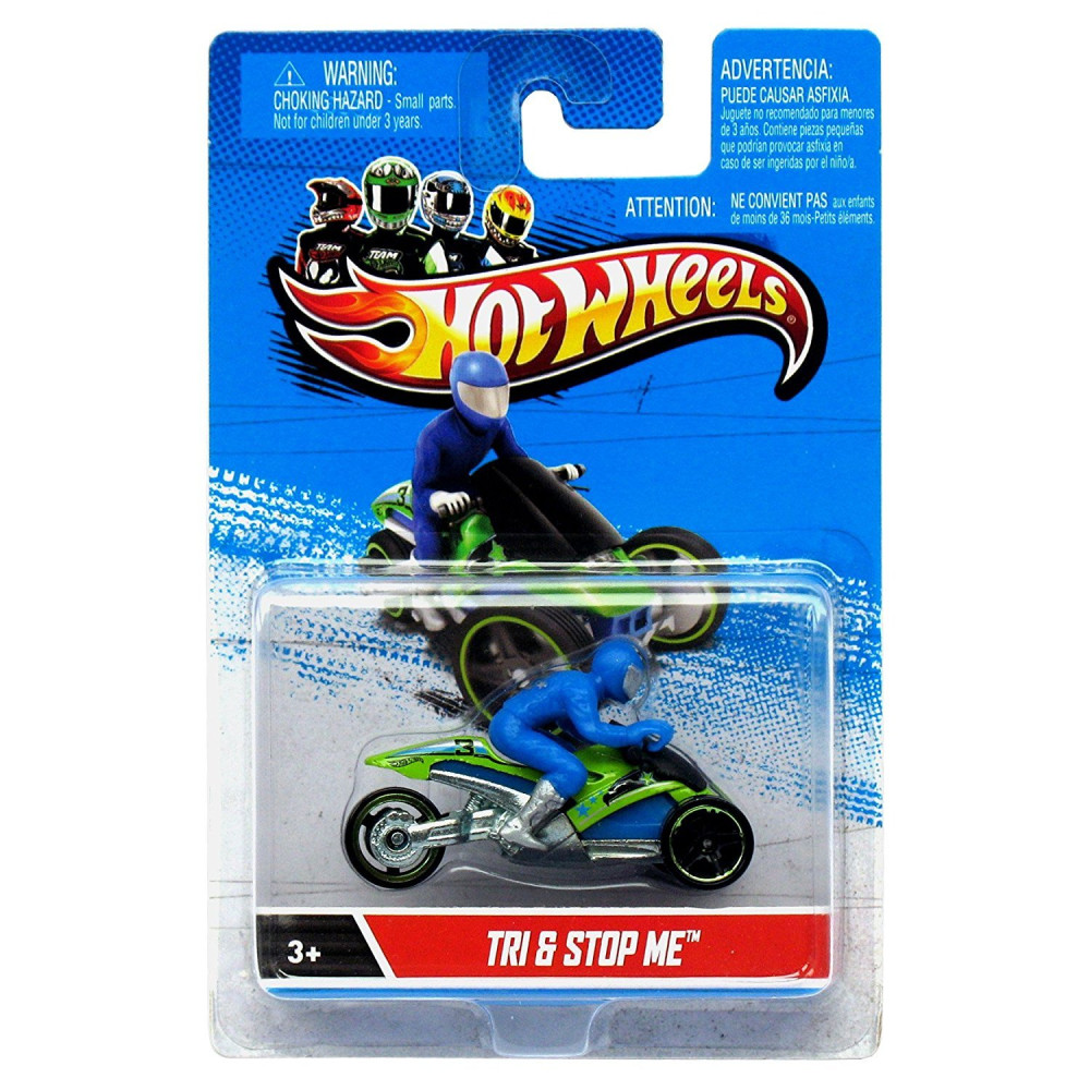 Мотоцикл Hot Wheels Tri & Stop Me (Хот Вілс X2075)