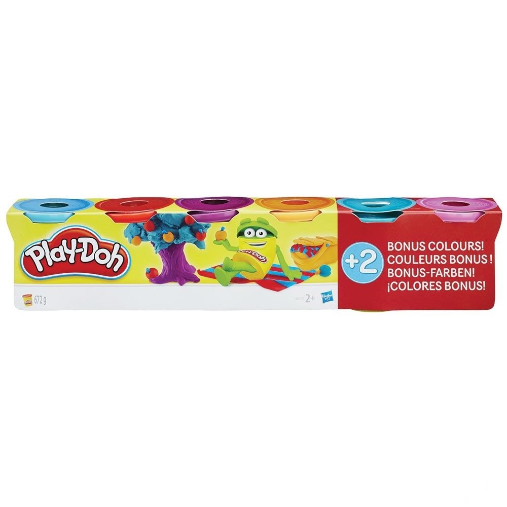 Игровой набор Play-Doh 4+2 (Плей До B6752)