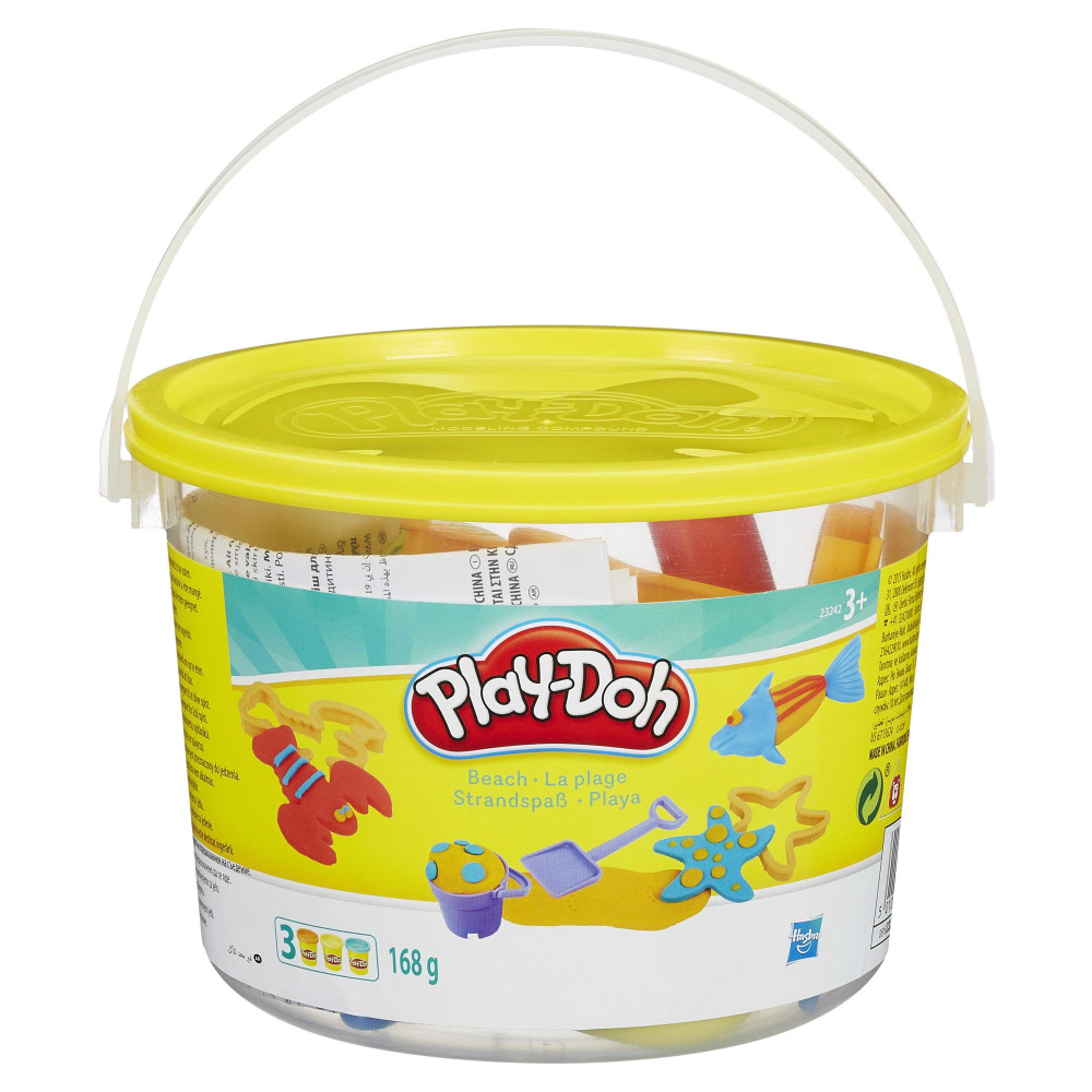 Набор пластилина Play-Doh Мини ведерко Морские обитатели (Плей До 23414)