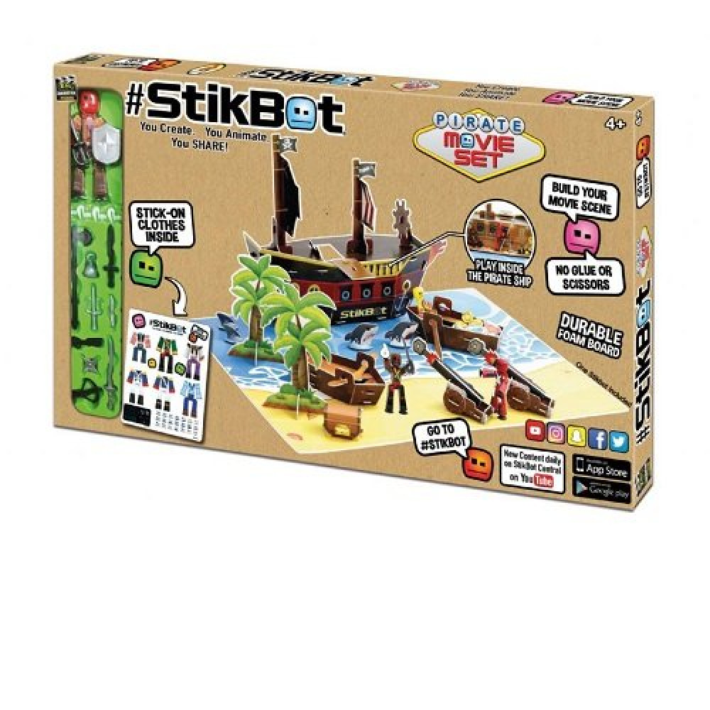 Игровой набор для анимационного творчества Stikbot S2 Остров сокровищ (TST623P)