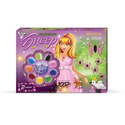 Набор для творчества Danko Toys Бисер большой (Б9-1)