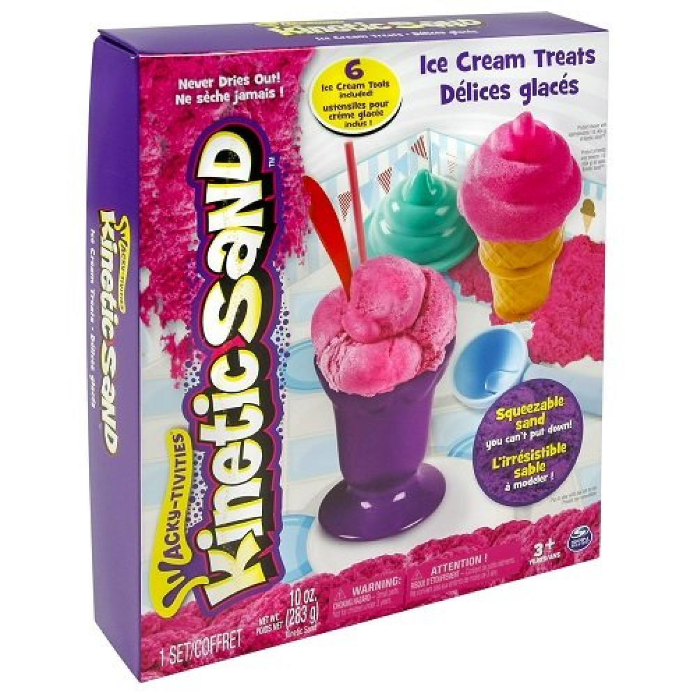 Набор песка для детского творчества Kinetic Sand Ice Cream (Wacky-Tivities 71417-1)