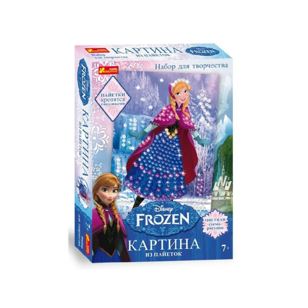 Картинки из пайеток Фрозен Анна (15162022P)