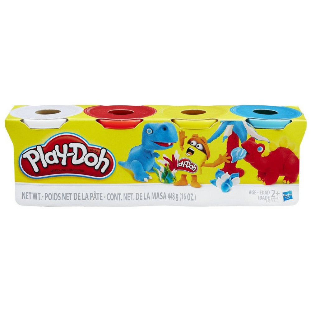 Набор массы для лепки Play-Doh 4 баночки (Плей До B5517)