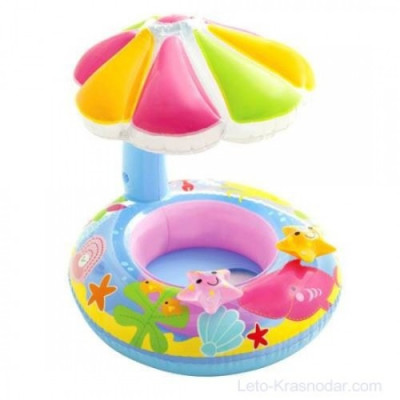 Надувне дитяче коло Intex baby float в коробці