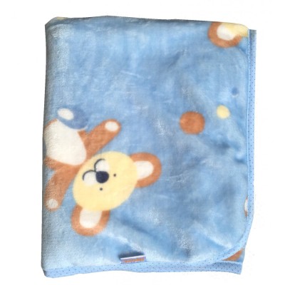 Плед Twins Мишка голубой (6028)