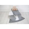 Вязанный плед для новорожденного MagBaby Ушастый мечтатель серый