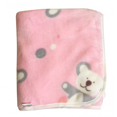 Плед Twins Мишка розовый (6027)