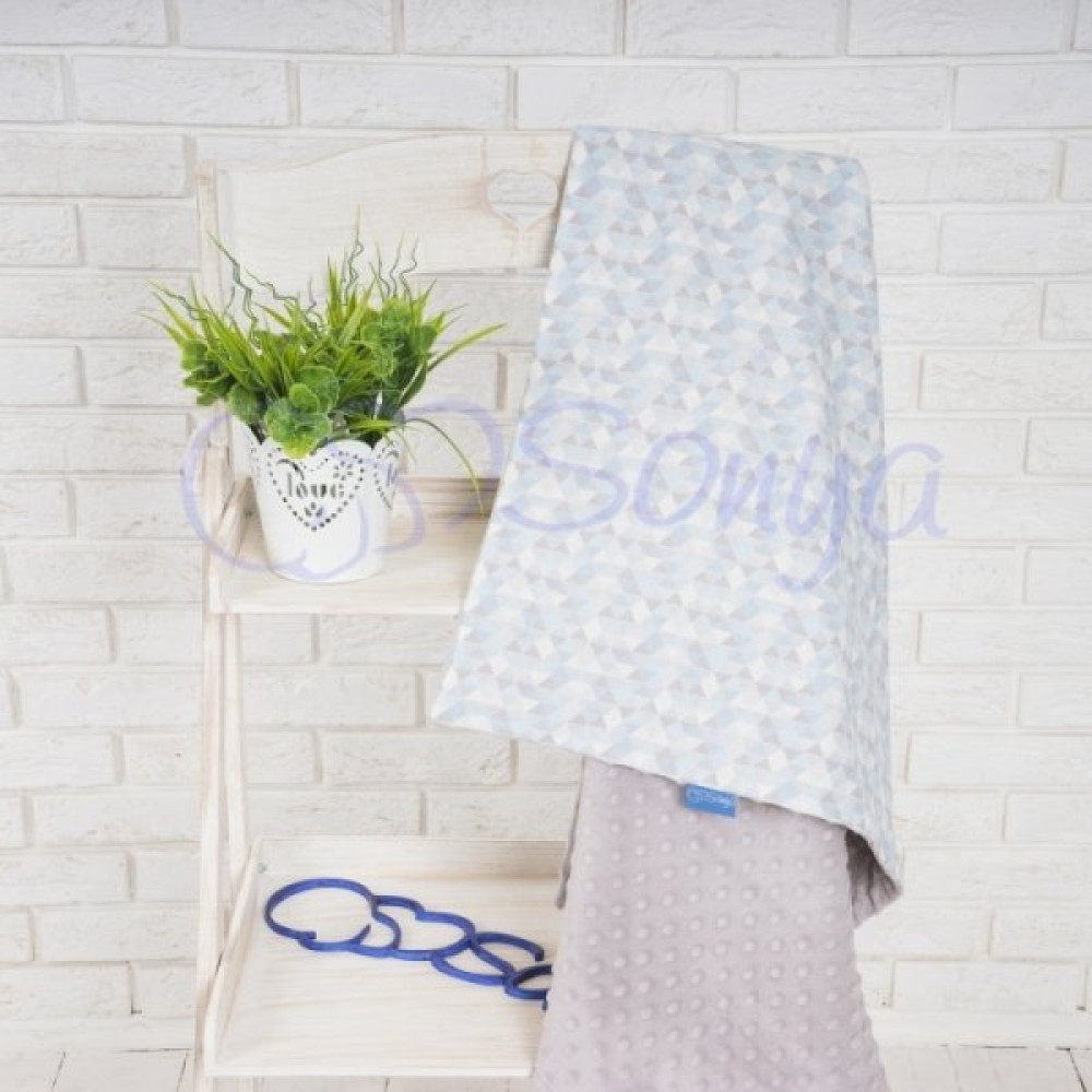 Плед Маленька Соня Minky Premium Indigo Ice