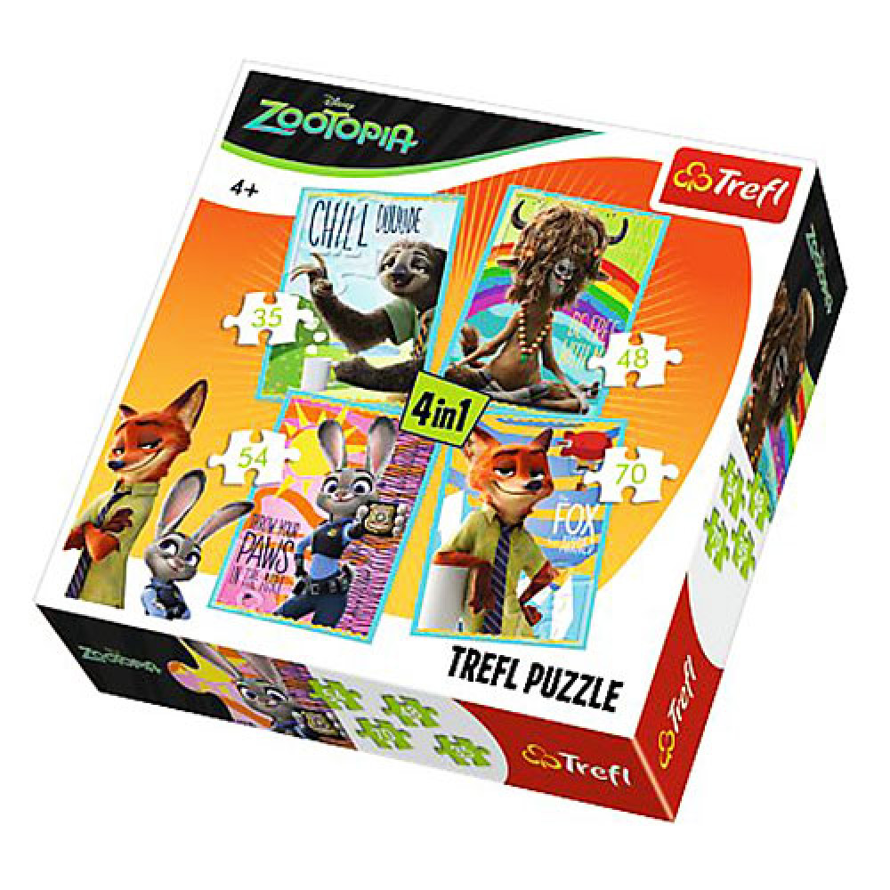 Пазлы Trefl Disney Zootopia (34258)