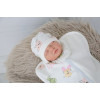 Євро пелюшка кокон на блискавці Half + шапочка MagBaby Акварель (0-3 міс.)
