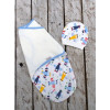 Пелюшка кокон на липучках + шапочка MagBaby Політ (0-3 міс.)