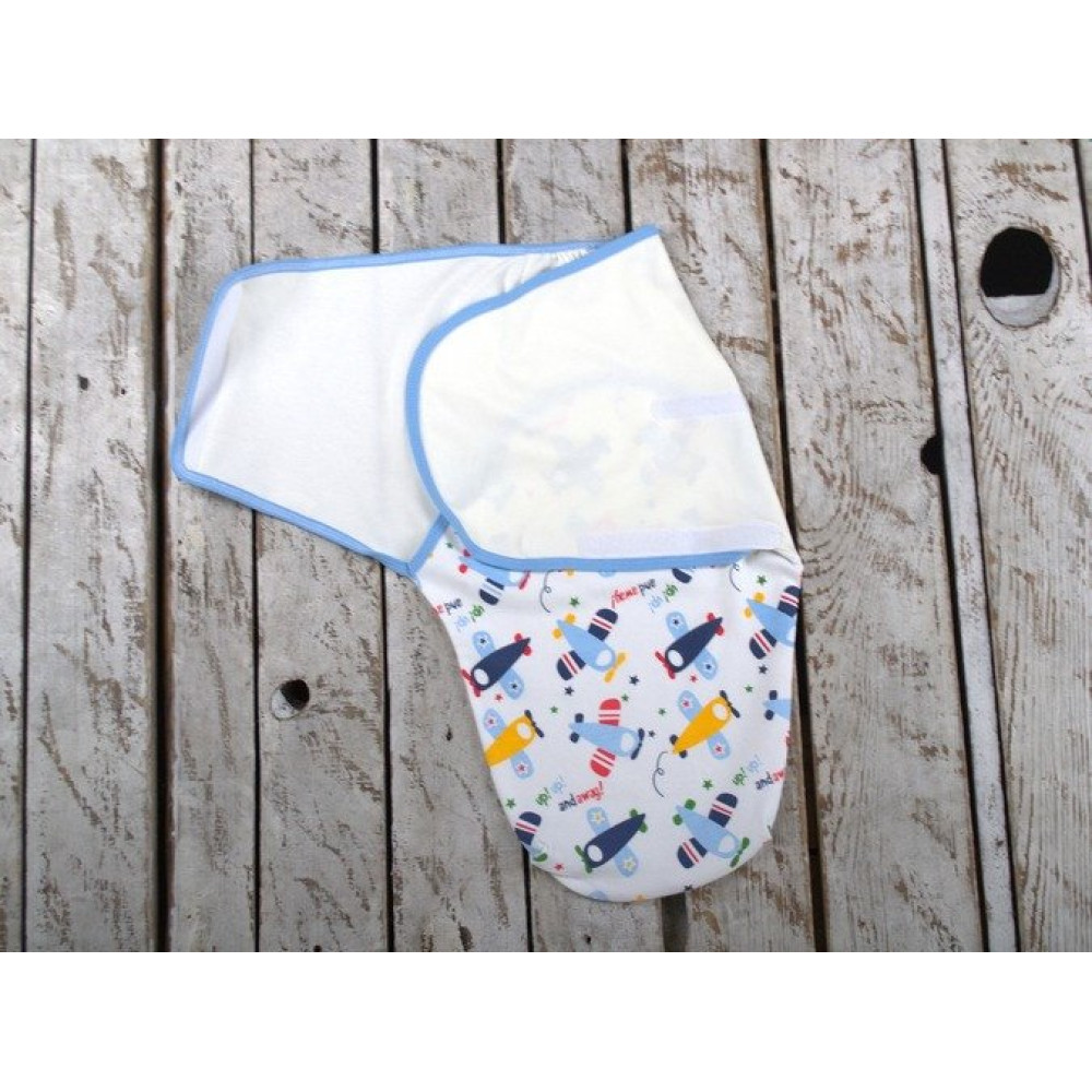 Пелюшка кокон на липучках + шапочка MagBaby Політ (0-3 міс.)