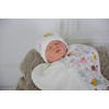 Євро пелюшка кокон на блискавці Half + шапочка MagBaby Капкейк (3-6 міс.)