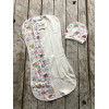 Євро пелюшка кокон на блискавці Half + шапочка MagBaby Капкейк (3-6 міс.)