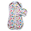 Євро пелюшка кокон на блискавці + шапочка MagBaby Парасольки (3-6 міс.)