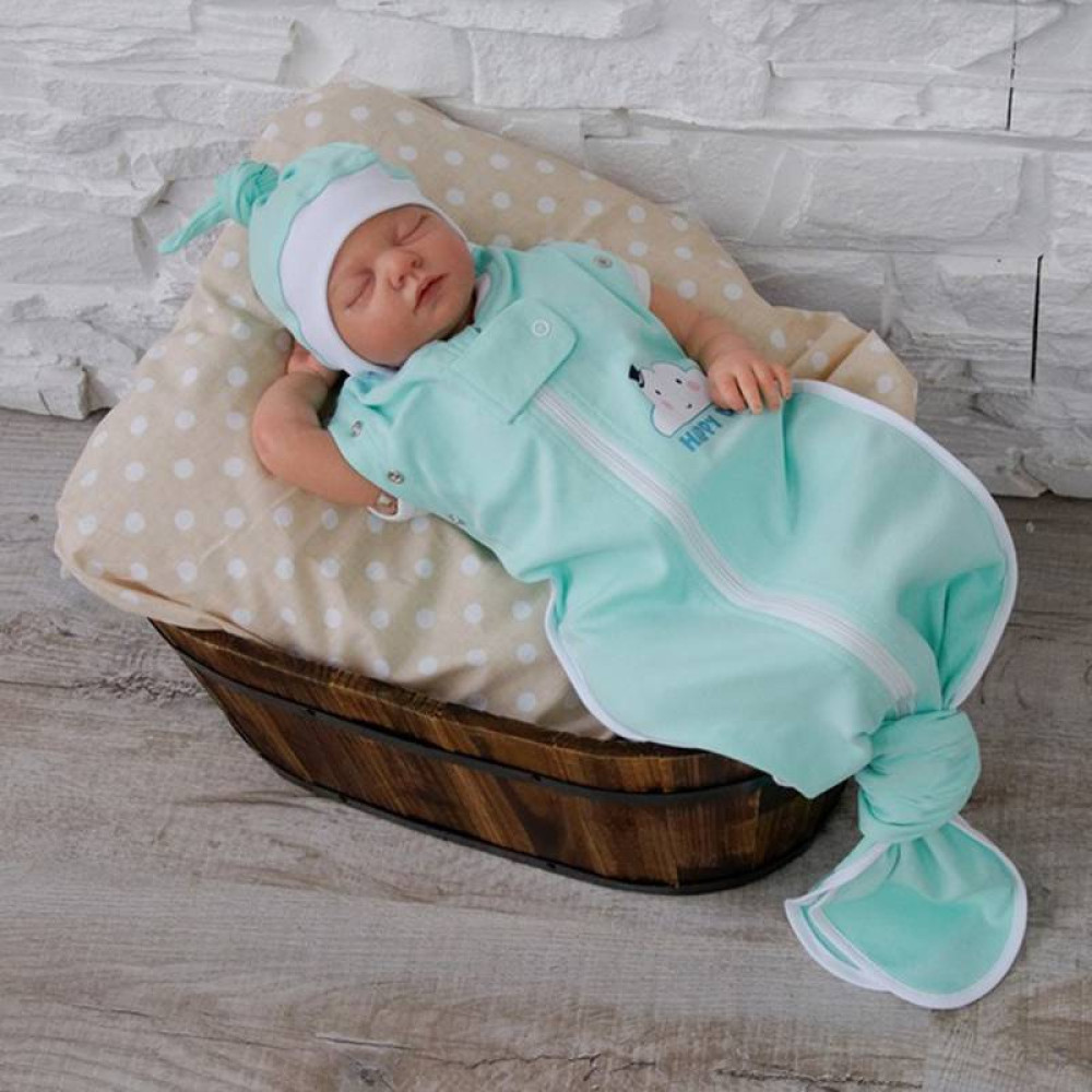 Безрозмірна пелюшка кокон на блискавці MagBaby Каспер, Happy Day