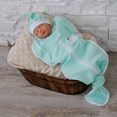 Безрозмірна пелюшка кокон на блискавці MagBaby Каспер, Happy Day