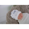 Пелюшка кокон на липучках + шапочка MagBaby Зебра (0-3 міс.)