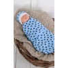 Пеленка кокон на липучках + шапочка MagBaby Микки Маус, голубой (3-6 мес.)