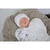 Євро пелюшка кокон на блискавці Half + шапочка MagBaby Зебра (0-3 міс.)