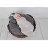 Пелюшка кокон на липучках + шапочка MagBaby Wind, бежевий меланж (3-6 міс.)