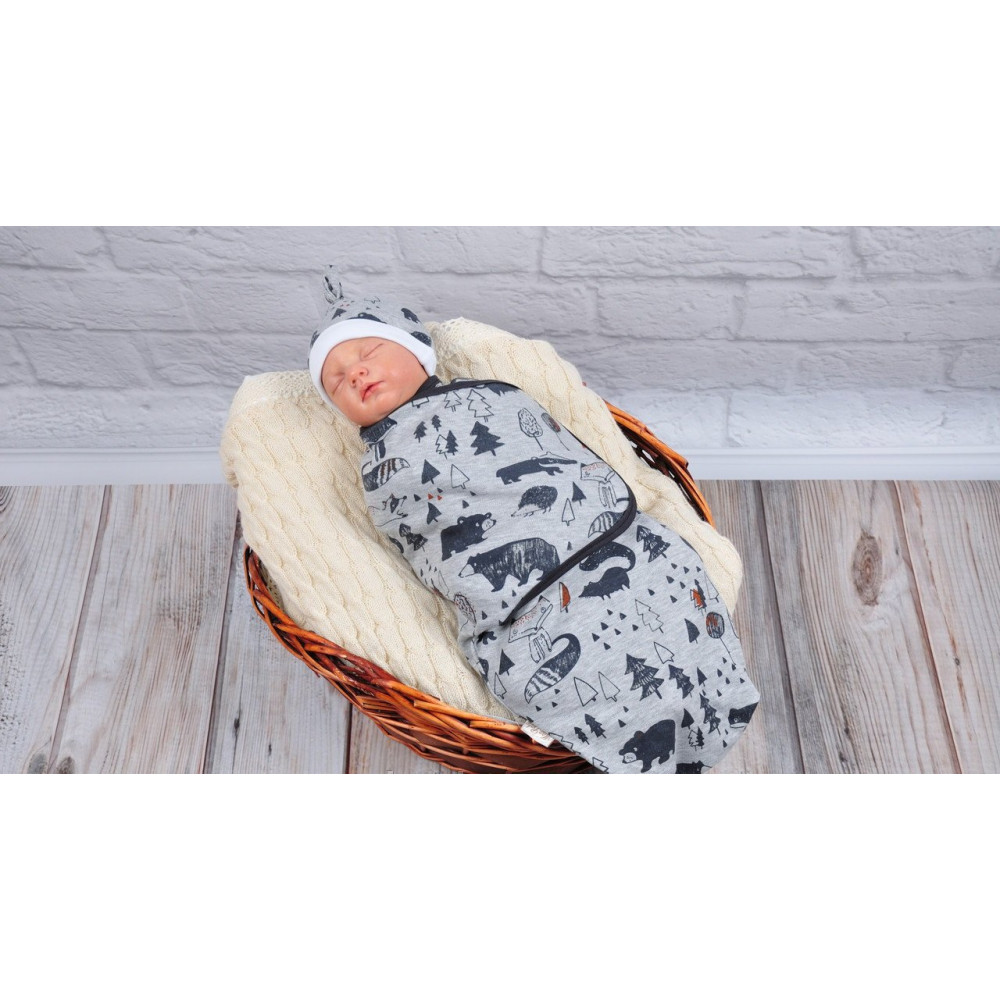 Комплект коконів MagBaby Ліс сірий меланж (3-6 міс.) Комплект коконів MagBaby Ліс сірий меланж (3-6 міс.)
