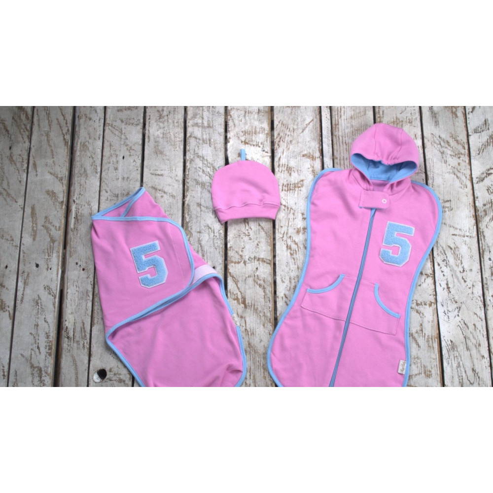 Комплект коконов MagBaby с начесом Its a five MagBaby розовый (0-3 мес.)