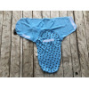 Пелюшка кокон на липучках + шапочка MagBaby Міккі Маус, блакитний (0-3 міс.)