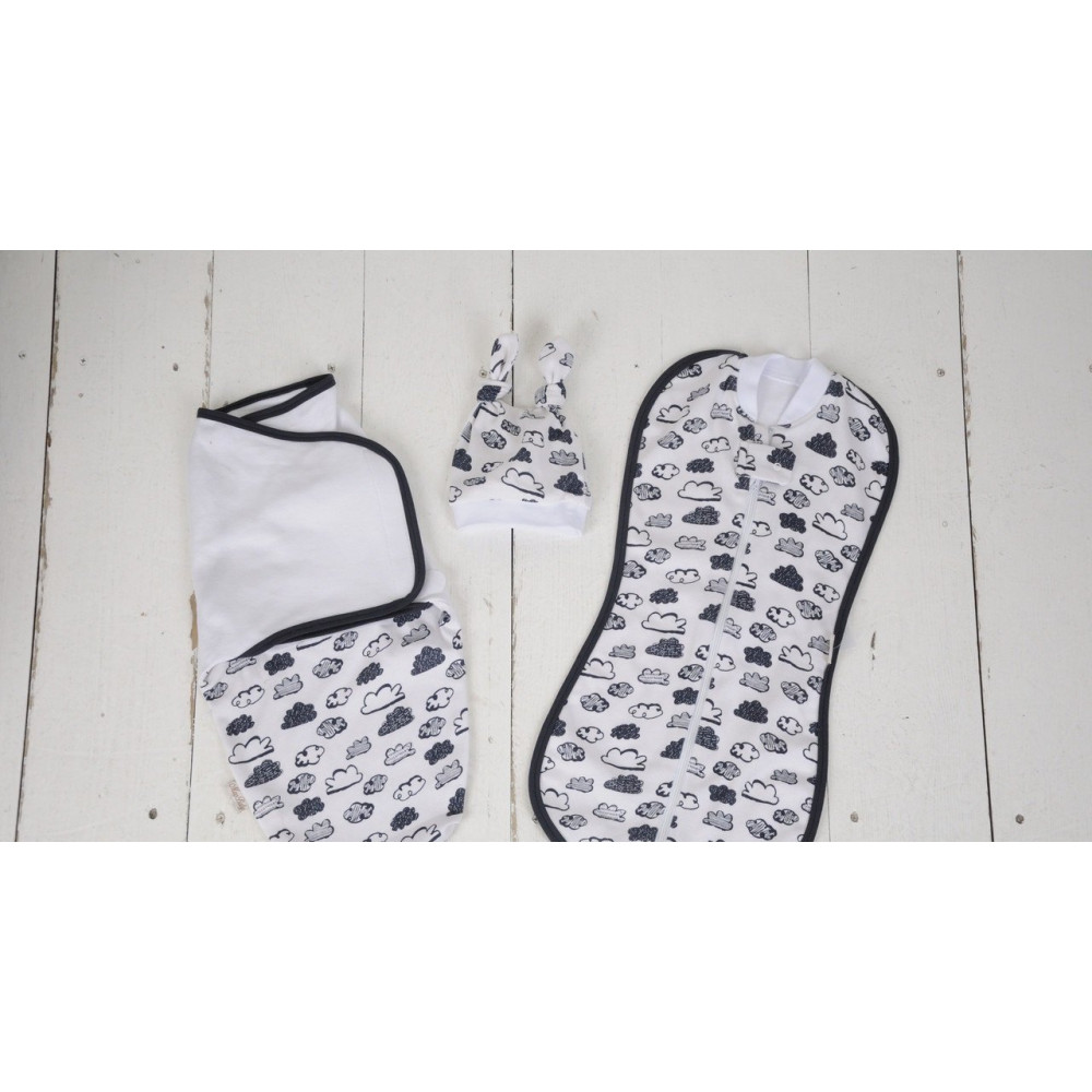 Комплект коконів MagBaby Хмари білі (3-6 міс.)