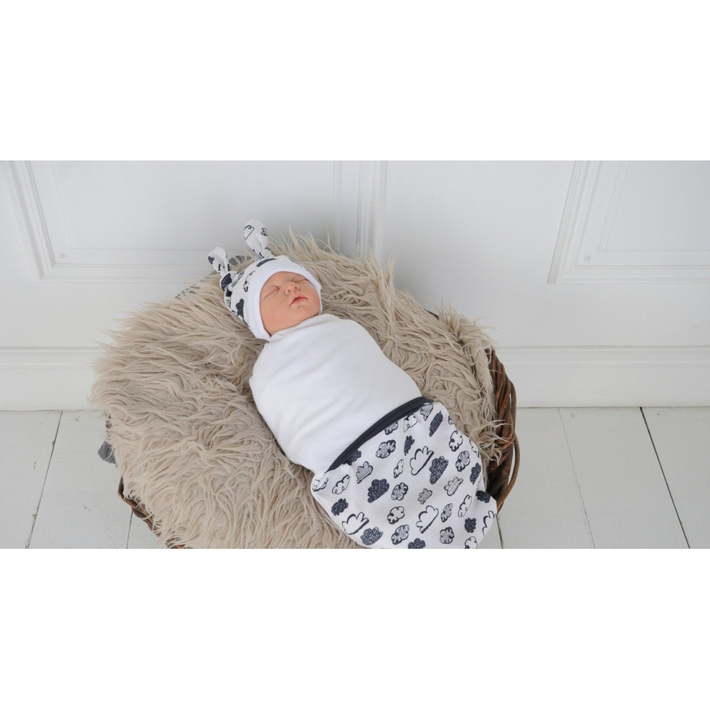 Комплект коконів MagBaby Хмари білі (3-6 міс.)