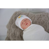 Пеленка кокон на липучках + шапочка MagBaby Кекс (0-3 мес.)