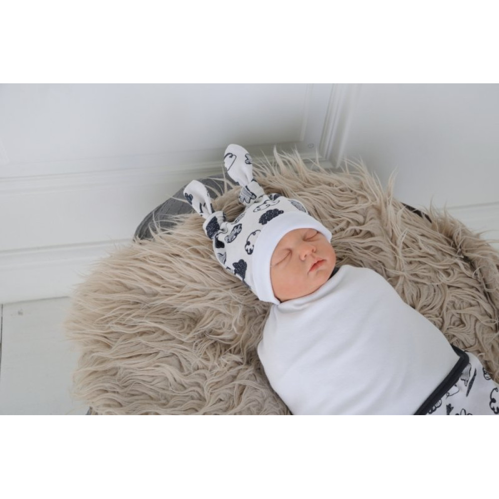 Пелюшка кокон на липучках + шапочка MagBaby Хмара білі (3-6 міс.) Пелюшка кокон на липучках + шапочка MagBaby Хмара білі (3-6 міс.)